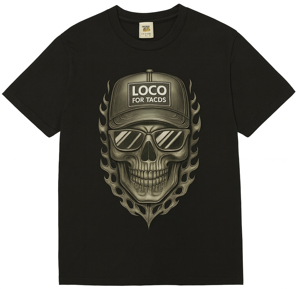 Loco for Tacos Orginal–Grey and Black-Comfort Colors